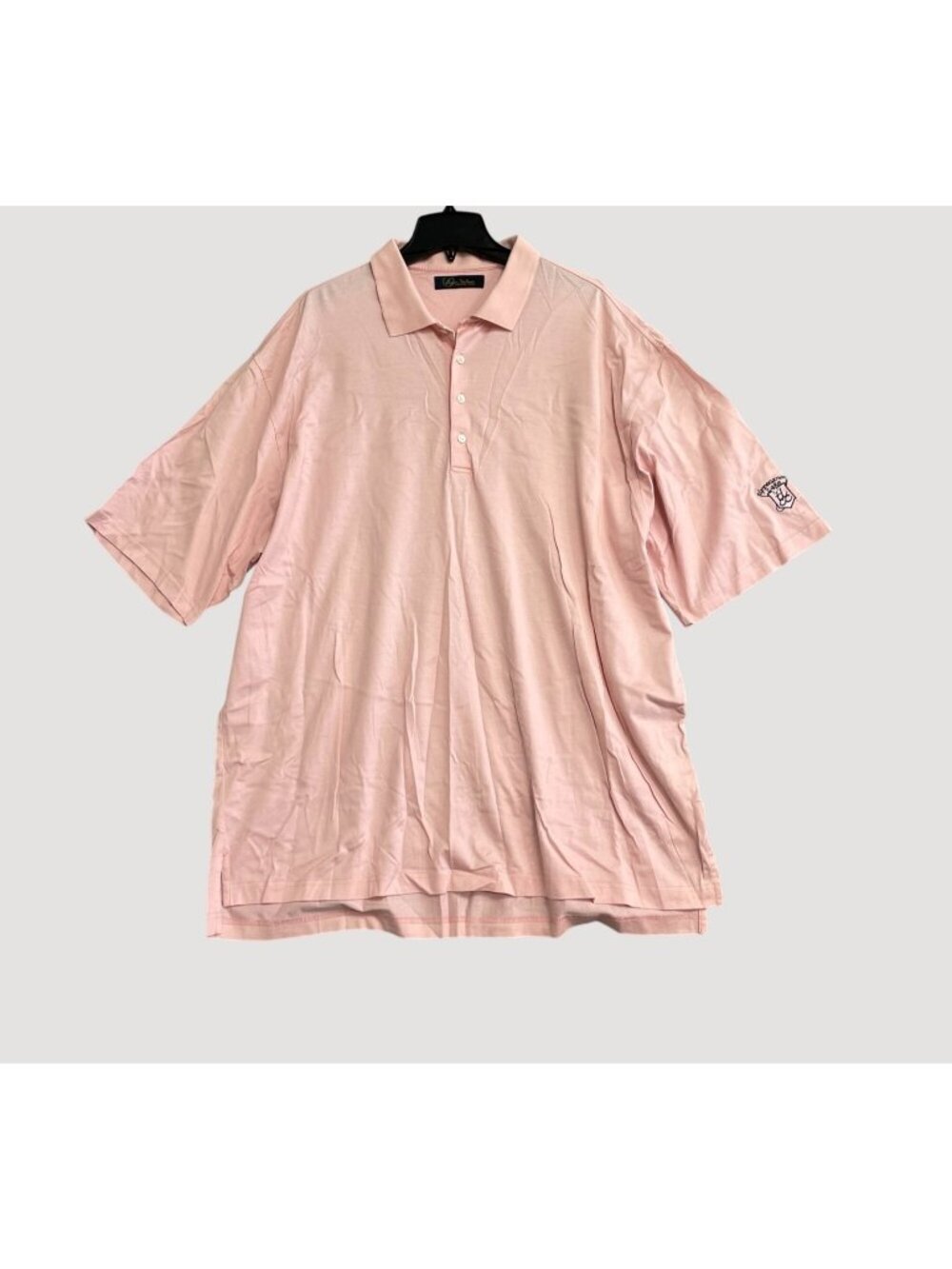 Byron Nelson Men's XXL  Pink Polo Shirt Golf Logo Short Sleeve P0111